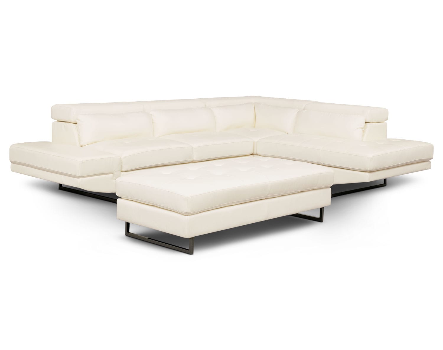 Torino 2Piece Sectional with RightFacing Chaise White Value City