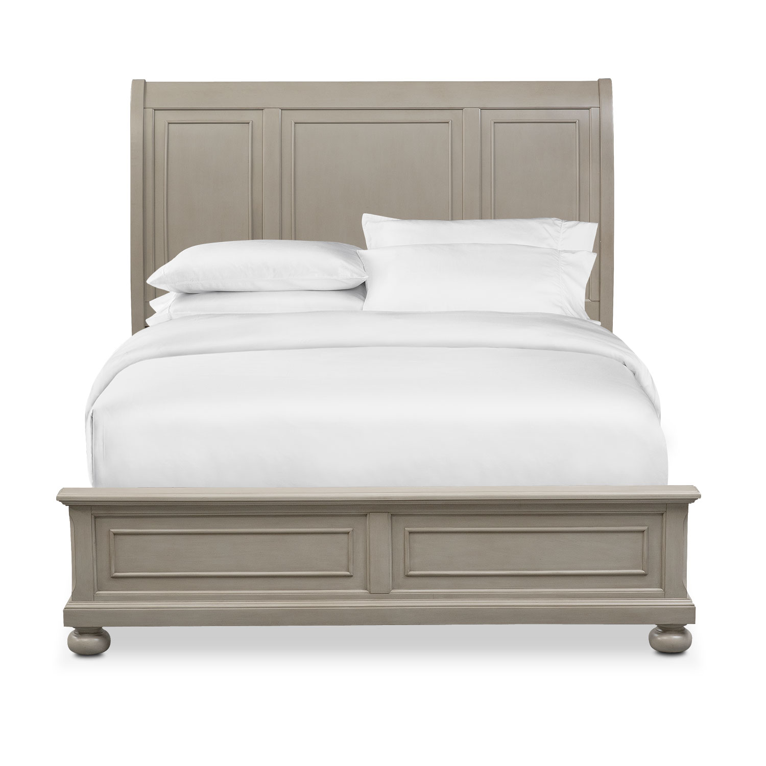 Hanover King Bed - Gray | American Signature Furniture