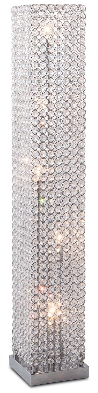 Crystal Tower Floor Lamp  Value City Furniture