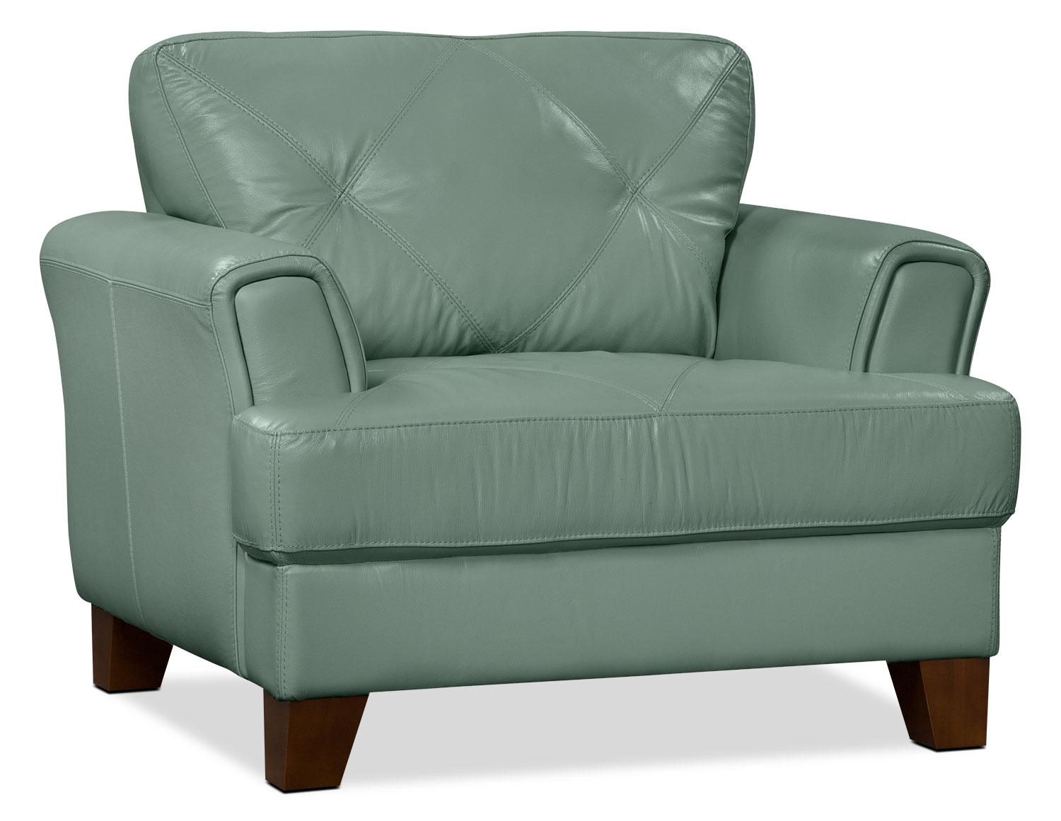 Vita 100 Genuine Leather Chair Sea Foam The Brick