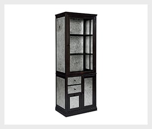 Metal apothecary cabinet - zinc