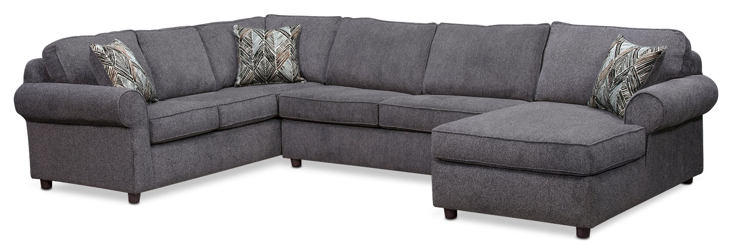 Lakelyn 3 Piece Sectional with Right Facing iChaisei 