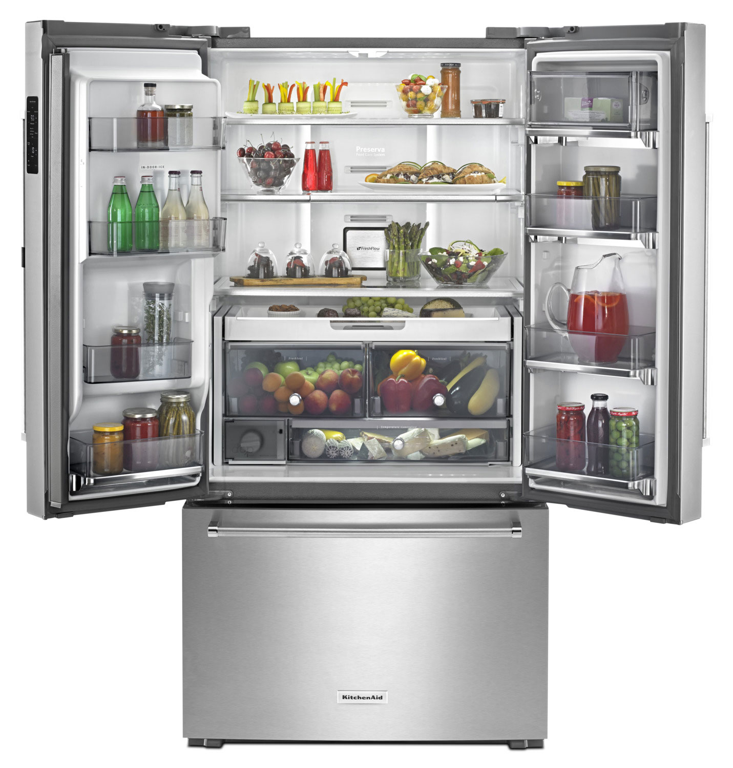 KitchenAid 23.8 Cu. Ft. French-Door Refrigerator – KRFC604FSS | The Brick