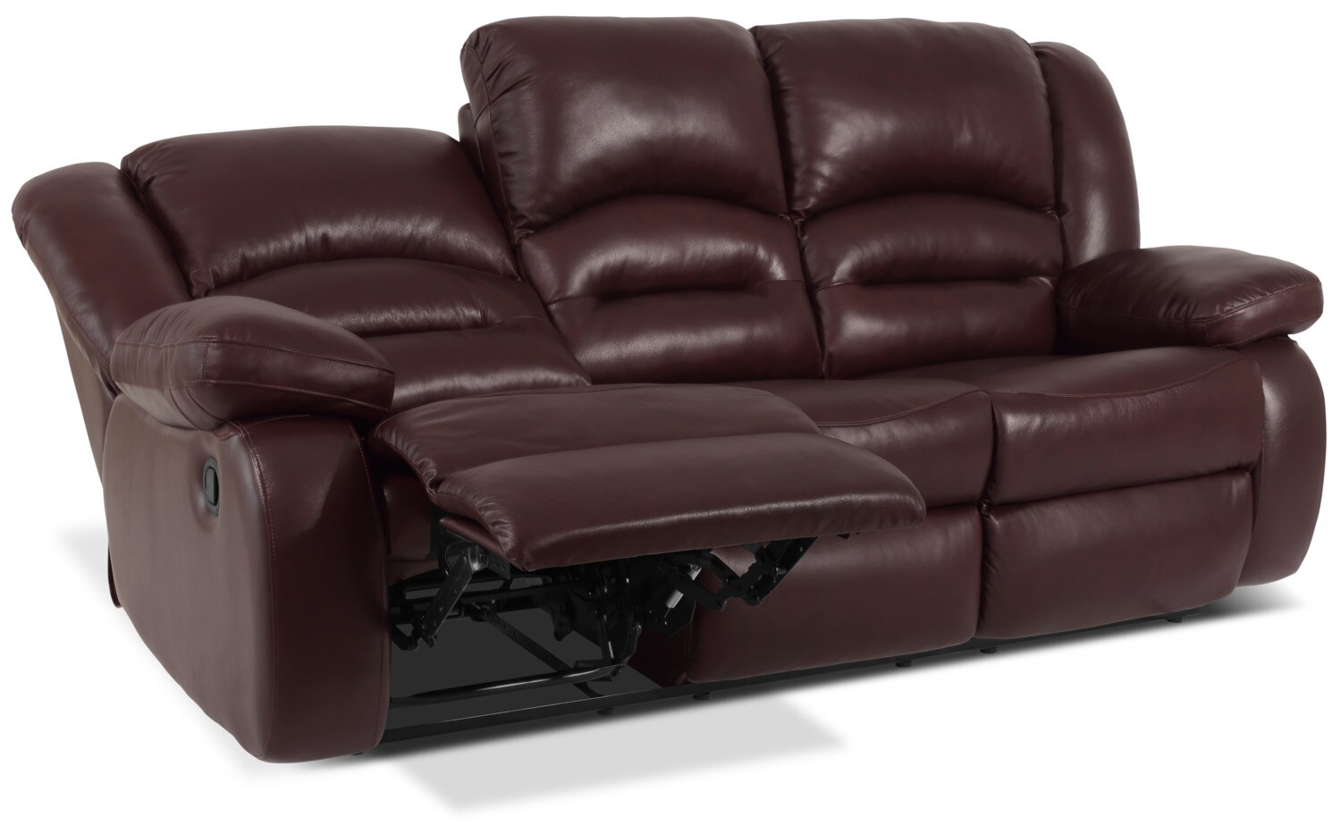 toreno genuine leather reclining sofa