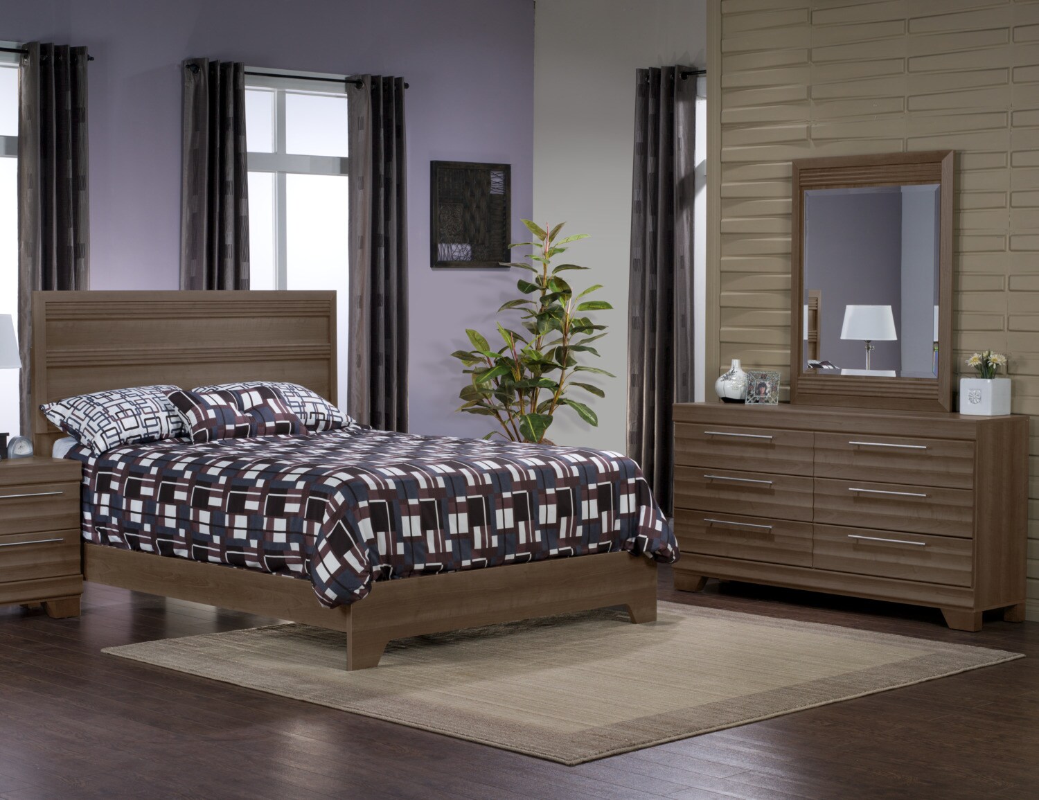 Olivia 5Piece Queen Bedroom Package Grey The Brick