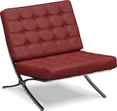 Apt1710 Casino Red Leather Chair