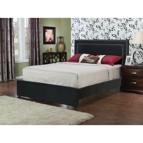 Amber Queen Bed - Charcoal | The Brick