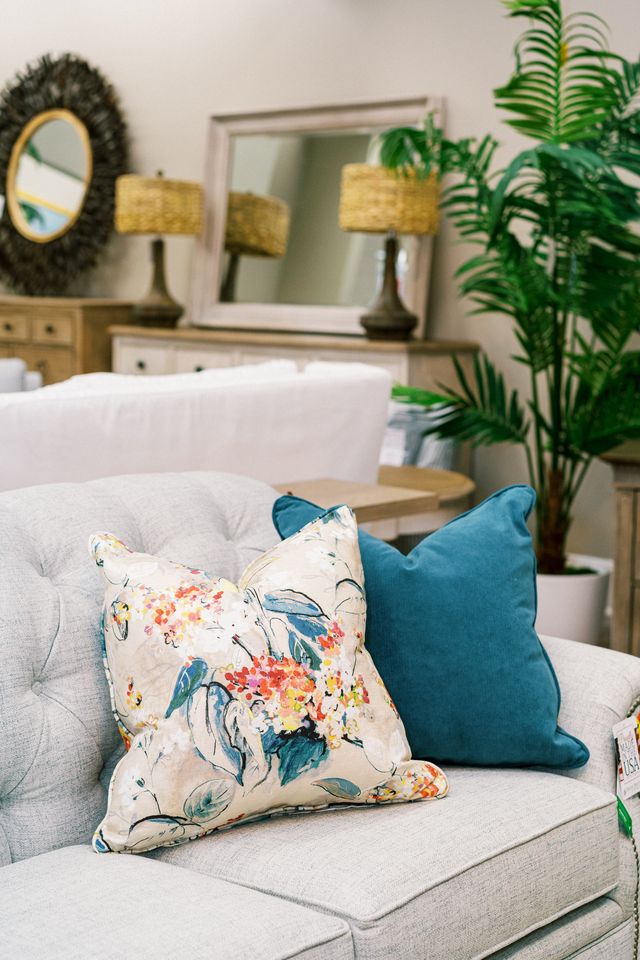 Artisan pillow selection for custom furniture